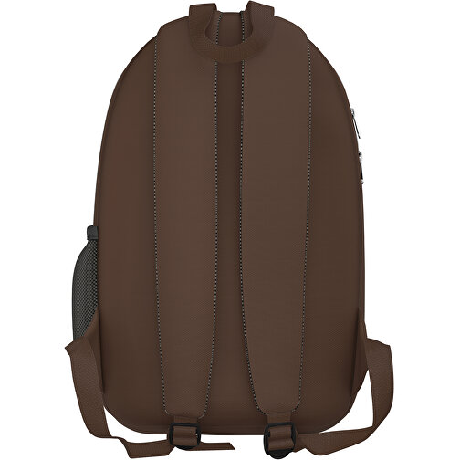 Rucksack Easy , espressobraun, Sublimation-fabric 300g, 15,00cm x 40,00cm x 30,00cm (Länge x Höhe x Breite), Bild 2