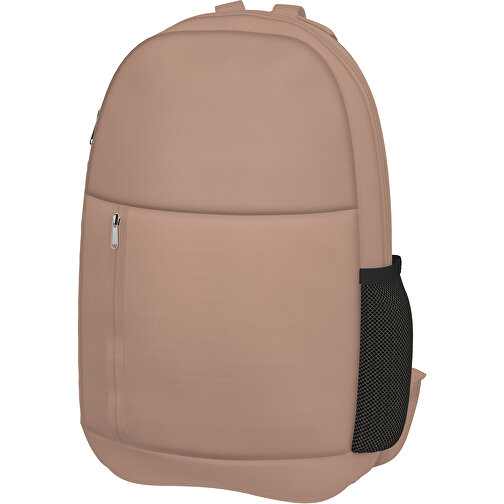 Rucksack Easy , mandelbraun, Sublimation-fabric 300g, 15,00cm x 40,00cm x 30,00cm (Länge x Höhe x Breite), Bild 1