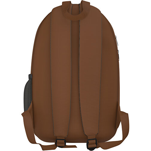 Rucksack Easy , nougatbraun, Sublimation-fabric 300g, 15,00cm x 40,00cm x 30,00cm (Länge x Höhe x Breite), Bild 2