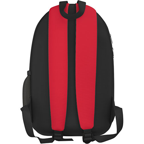 Rucksack Easy , dunkelrot / schwarz, Sublimation-fabric 300g, 15,00cm x 40,00cm x 30,00cm (Länge x Höhe x Breite), Bild 2