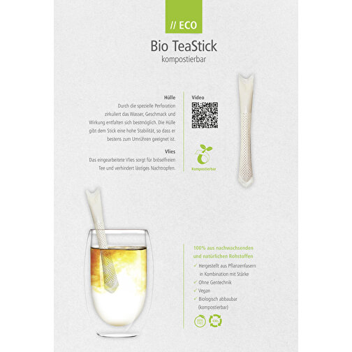 Bio TeaStick - Kräuter Rooibos-Minze , Bio Folie, kompostierbar + Papier, 2,70cm x 1,50cm x 15,80cm (Länge x Höhe x Breite), Bild 4