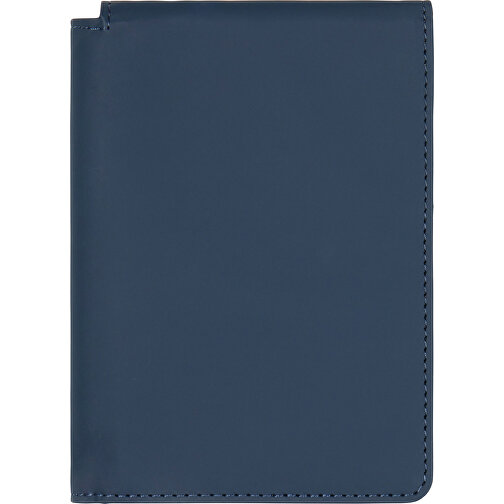 VINGA Baltimore RCS Recycelte Polyester-RFID-Reisepasshülle, Navy Blau , navy blau, PU - recycelt, 10,50cm x 1,80cm x 15,00cm (Länge x Höhe x Breite), Bild 1