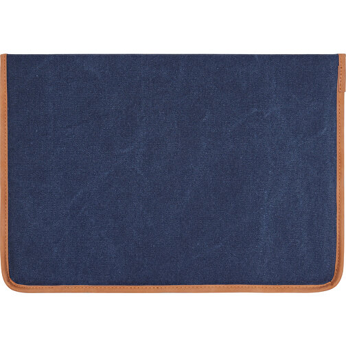 VINGA Bosler 16' Laptop-Tasche Aus GRS Recyceltem Canvas, Navy Blau , navy blau, Canvas - recycelt,Polyester, 41,50cm x 1,80cm x 29,50cm (Länge x Höhe x Breite), Bild 3