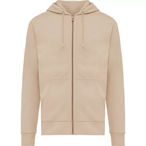 Iqoniq Abisko sweat à capuche zippé en coton recyclé, desert, Image 1