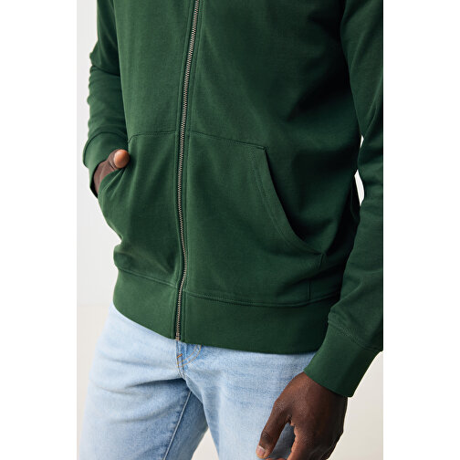 Iqoniq Abisko Zip-Kapuzenpullover Aus Recycelter Baumwolle, Forest Green , forest green, 50% recycelte und 50% biologische Baumwolle, XXS, 61,00cm x 1,00cm x 47,00cm (Länge x Höhe x Breite), Bild 8