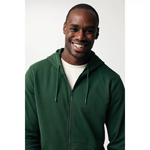Sweat à capuche zippé Iqoniq Abisko en coton recyclé, forest green, Image 7