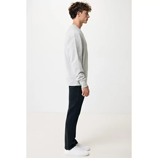 Sweat ras du cou relax Iqoniq Kruger en coton recyclé. Coton, heather grey, Image 5