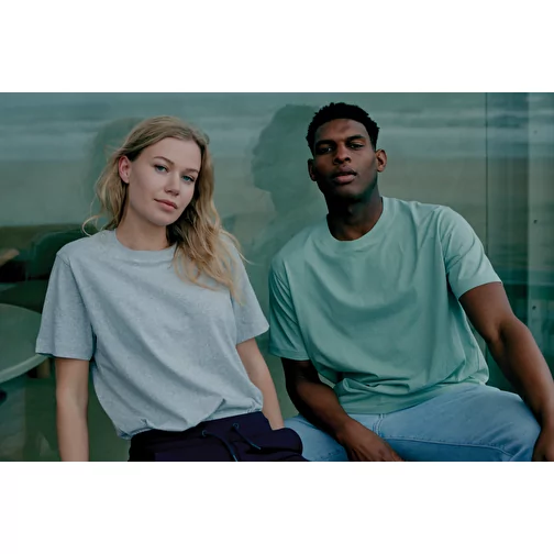 Iqoniq Kakadu relaxed T-shirt en coton recyclé, heather grey, Image 17