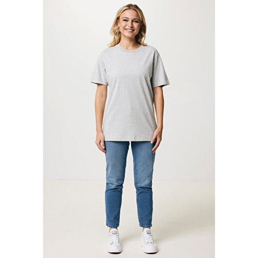 Iqoniq Kakadu Relaxed T-Shirt Aus Recycelter Baumwolle, Heather Grey , heather grey, 50% recycelte und 50% biologische Baumwolle, XXS, 64,00cm x 1,00cm x 50,00cm (Länge x Höhe x Breite), Bild 6