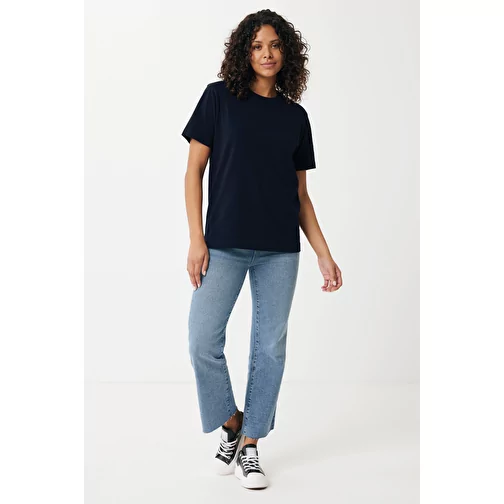 Iqoniq Kakadu relaxed T-shirt en coton recyclé, bleu marine, Image 6