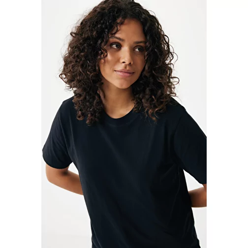 Iqoniq Kakadu relaxed T-shirt en coton recyclé, noir, Image 12