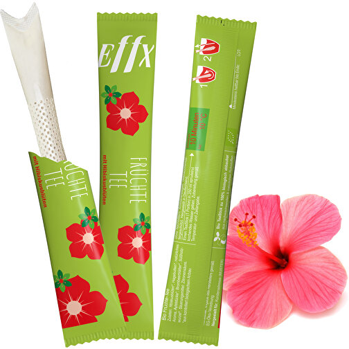 Bio TeaStick - Früchte - Individ. Design , Bio Folie, kompostierbar + Papier, 2,70cm x 1,50cm x 15,80cm (Länge x Höhe x Breite), Bild 2
