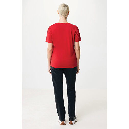 Iqoniq Yala Damen T-Shirt Aus Recycelter Baumwolle, Rot , rot, 30% recycelte und 70% biologische Baumwolle, XS, 62,00cm x 1,00cm x 47,00cm (Länge x Höhe x Breite), Bild 5