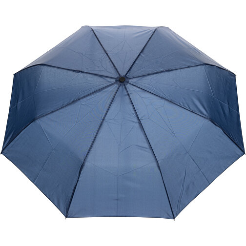 Ombrello Yara 21' AWARET in rPET con moschettone, blu navy, Immagine 2