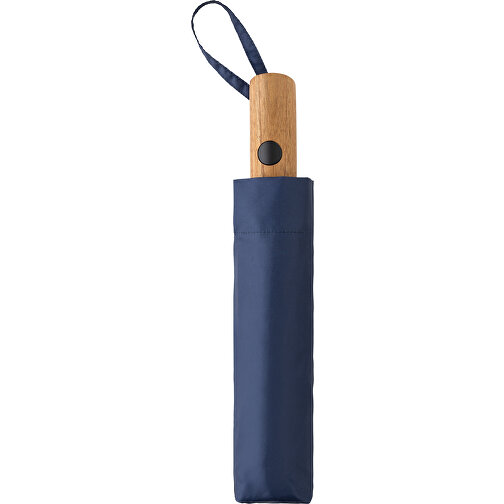 Ombrello mini auto-aperto Kaycey 21' in rPET AWARET, blu navy, Immagine 3