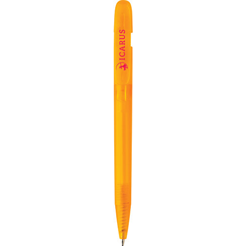 Devin Transparenter Stift Aus GRS Zertifiziertem RABS, Orange , orange, ABS - recycelt, 14,00cm (Höhe), Bild 7