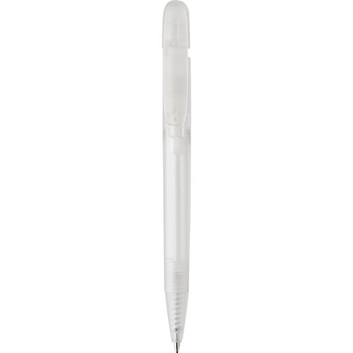 Devin Transparenter Stift Aus GRS Zertifiziertem RABS, Weiss , weiss, ABS - recycelt, 14,00cm (Höhe), Bild 4