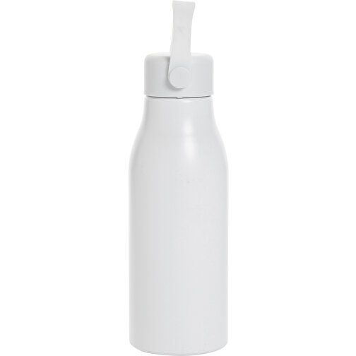 Pluto Flasche Aus RCS-zertifiziert Recyceltem Alu 680ml, Weiss , weiss, Aluminium - recycelt,PP, 21,30cm x 7,30cm x 7,30cm (Länge x Höhe x Breite), Bild 3