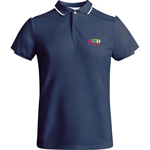 Tamil Sport Poloshirt Für Kinder , navy blue, Piqué Strick mit Cool Fit Finish 50% Recyceltes Polyester, 50% Polyester, 140 g/m2, 8, , Bild 2