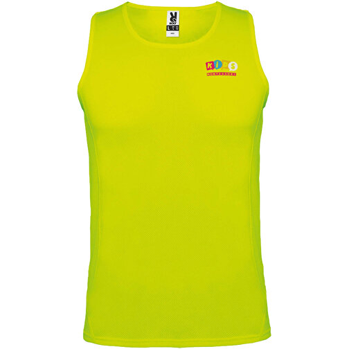 Andre Sport Top Für Kinder , fluor yellow, Piqué Strick mit Cool Fit Finish 100% Polyester, 140 g/m2, 11/12, , Bild 2