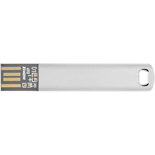 Metall Flach USB 2.0 , metal MB , 65 GB , Metall MB , 6,50cm x 1,20cm x 2,70cm (Länge x Höhe x Breite), Bild 4