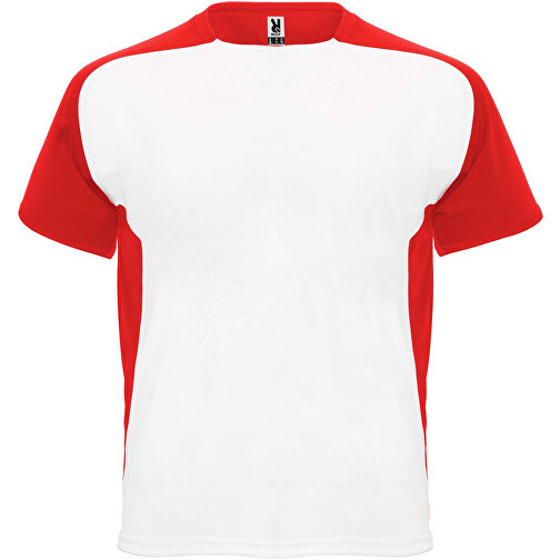 Bugatti T-Shirt Unisex Aus Recyceltem Material , weiß / rot, Mesh mit Cool Fit Finish 100% Polyester, 140 g/m2, L, , Bild 1