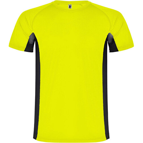 Shanghai Sport T-Shirt Für Kinder , fluor yellow / schwarz, Mesh mit Cool Fit Finish 100% Polyester, 140 g/m2, Contrast fabric, Mesh mit Cool Fit Finish 100% Polyester, 140 g/m2, 16, , Bild 1