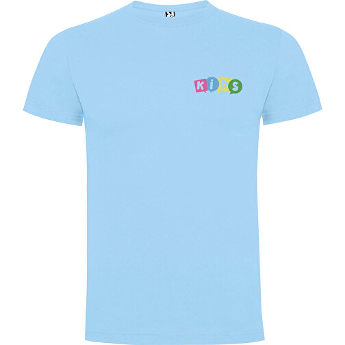 Dogo Premium T-Shirt Für Kinder , himmelblau, Single jersey Strick 100% Baumwolle, 165 g/m2, 7/8, , Bild 2