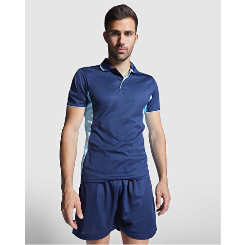 Montmelo Sport Poloshirt Unisex , schwarz / limone, Piqué Strick mit Cool Fit Finish 100% Polyester, 150 g/m2, 3XL, , Bild 4