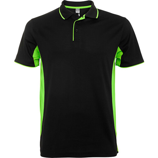 Montmelo Sport Poloshirt Unisex , schwarz / limone, Piqué Strick mit Cool Fit Finish 100% Polyester, 150 g/m2, 2XL, , Bild 1