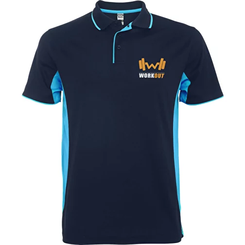 Montmelo kortærmet unisex sportspolo, Billede 2