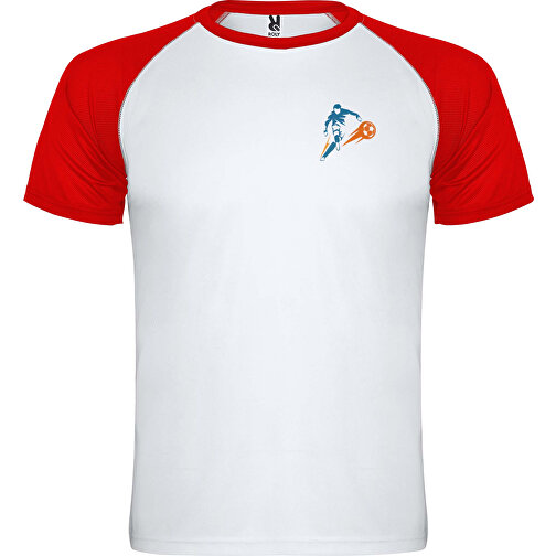 Indianapolis Sport T-Shirt Für Kinder , weiss / rot, Mesh mit Cool Fit Finish 100% Polyester, 140 g/m2, 4, , Bild 2