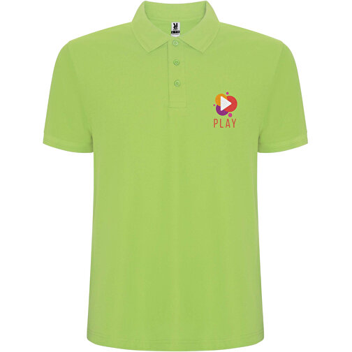 Pegaso Premium Poloshirt Für Kinder , mantis green, Piqué Strick 60% Baumwolle, 40% Polyester, 190 g/m2, 11/12, , Bild 2