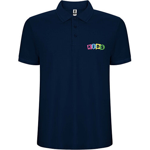 Pegaso Premium Poloshirt Für Kinder , navy blue, Piqué Strick 60% Baumwolle, 40% Polyester, 190 g/m2, 11/12, , Bild 2