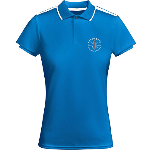 Tamil Sport Poloshirt Für Damen , royalblau / weiß, Piqué Strick mit Cool Fit Finish 50% Recyceltes Polyester, 50% Polyester, 140 g/m2, XL, , Bild 2