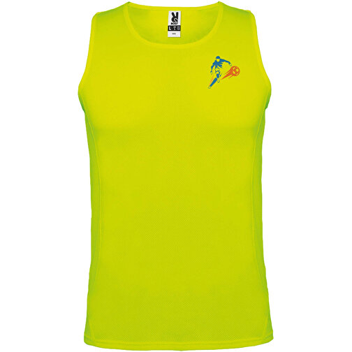 Andre Sport Top Für Herren , fluor yellow, Piqué Strick mit Cool Fit Finish 100% Polyester, 140 g/m2, 2XL, , Bild 2