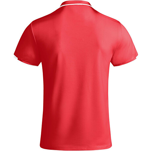 Tamil Sport Poloshirt Für Herren , rot / weiß, Piqué Strick mit Cool Fit Finish 50% Recyceltes Polyester, 50% Polyester, 140 g/m2, M, , Bild 3