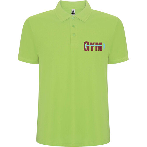 Pegaso Premium Poloshirt Für Herren , mantis green, Piqué Strick 60% Baumwolle, 40% Polyester, 190 g/m2, M, , Bild 2