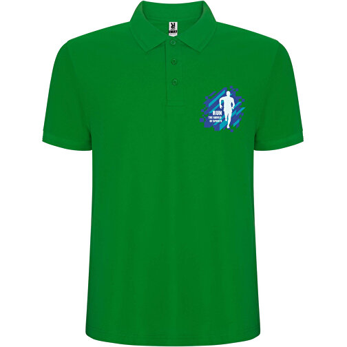 Pegaso Premium Poloshirt Für Herren , grass green, Piqué Strick 60% Baumwolle, 40% Polyester, 190 g/m2, 2XL, , Bild 2