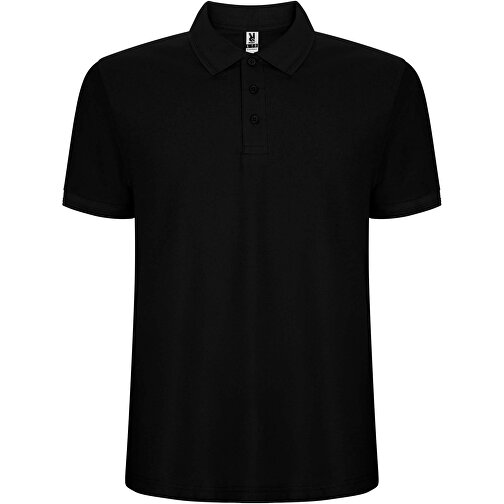 Pegaso Premium Poloshirt Für Herren , schwarz, Piqué Strick 60% Baumwolle, 40% Polyester, 190 g/m2, 2XL, , Bild 1