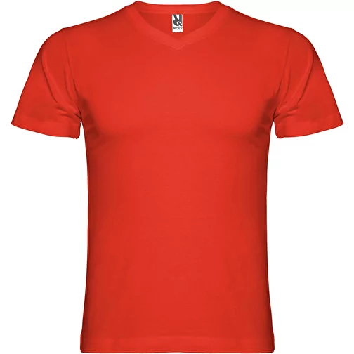 Camiseta de cuello de pico de manga corta para hombre 'Samoyedo', Imagen 1