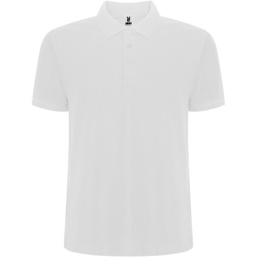 Pegaso Premium Poloshirt Für Herren , weiß, Piqué Strick 60% Baumwolle, 40% Polyester, 190 g/m2, M, , Bild 1