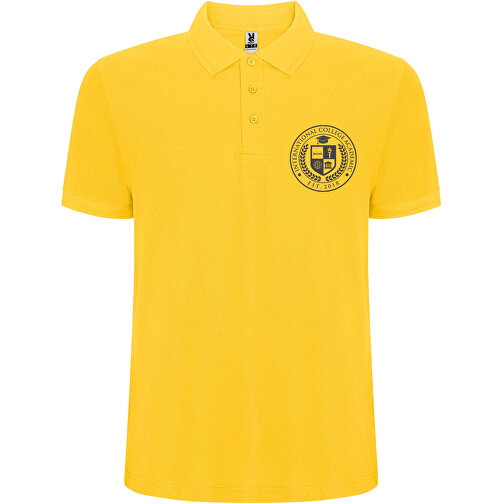 Pegaso Premium Poloshirt Für Herren , gelb, Piqué Strick 60% Baumwolle, 40% Polyester, 190 g/m2, XL, , Bild 2