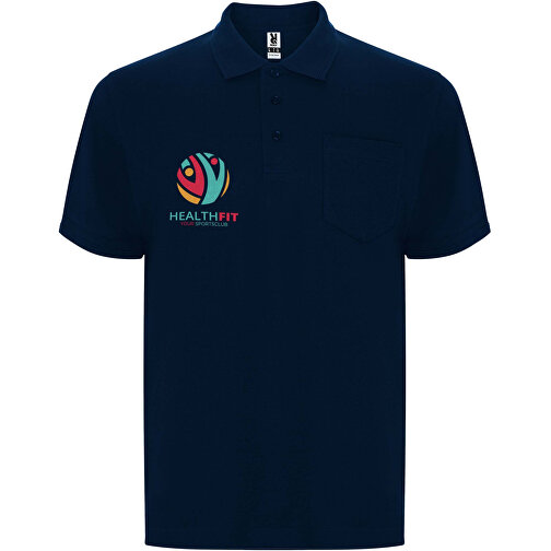 Centauro Premium Poloshirt Unisex , navy blue, Piqué Strick 60% Baumwolle, 40% Polyester, 190 g/m2, 3XL, , Bild 2