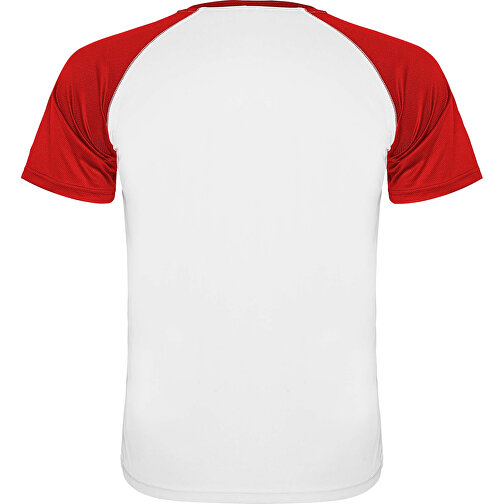 Indianapolis T-Shirt Unisex Aus Recyceltem Material , weiss / rot, Mesh mit Cool Fit Finish 100% Polyester, 140 g/m2, 2XL, , Bild 3