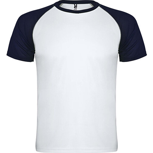 Indianapolis T-Shirt Unisex Aus Recyceltem Material , weiss / navy blue, Mesh mit Cool Fit Finish 100% Polyester, 140 g/m2, L, , Bild 1