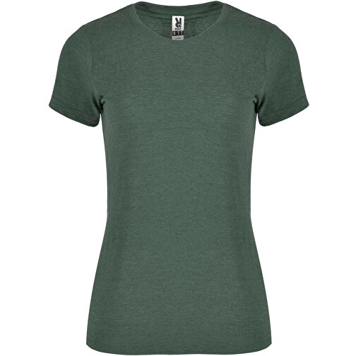 Fox T-Shirt Für Damen , heather bottle green, Single jersey Strick 65% Polyester, 35% Baumwolle, 150 g/m2, 2XL, , Bild 1