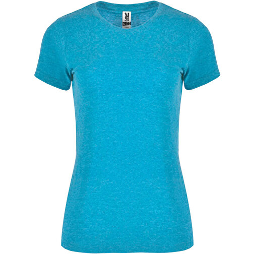 Fox T-Shirt Für Damen , heather turquoise, Single jersey Strick 65% Polyester, 35% Baumwolle, 150 g/m2, L, , Bild 1