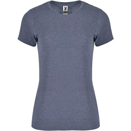 Fox T-Shirt Für Damen , heather denim blue, Single jersey Strick 65% Polyester, 35% Baumwolle, 150 g/m2, S, , Bild 1