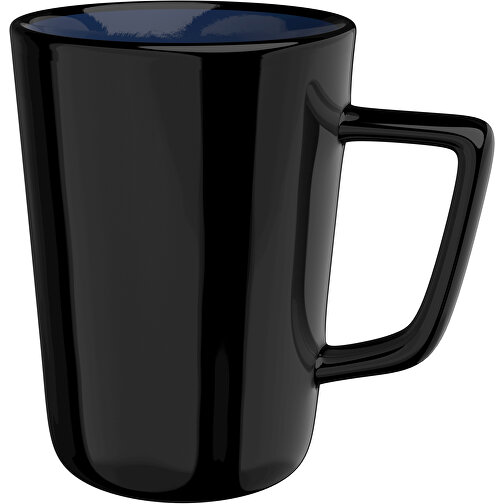 Taco Innen Farbig Aussen Schwarz 450ml , schwarz / navyblau, New Bone China Porzellan, 12,00cm x 12,50cm (Höhe x Breite), Bild 1